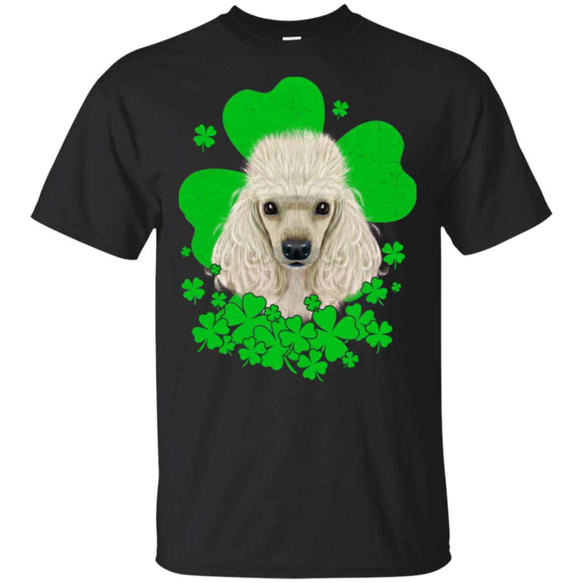 Poodle St. Patrick's Day Clovers-T-Shirt & Hoodie-Classic T-Shirt-Black