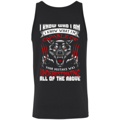 I Know who I Am I Know What I'm Capable-T-Shirt & Hoodie-Unisex Tank-Black