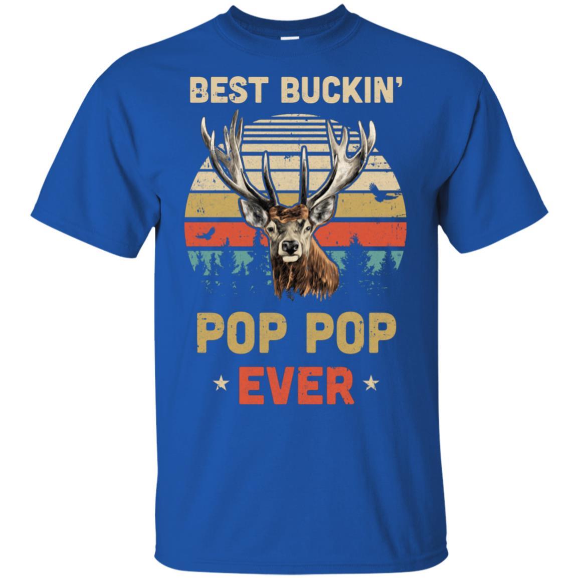 Vintage Best Buckin' Pop Pop Ever Gift For Father Day-T-Shirt & Hoodie-Classic T-Shirt-Royal