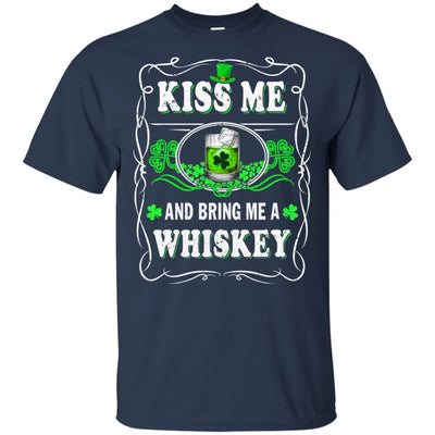 Kiss Me And Bring Me A Whiskey-T-Shirt & Hoodie-Classic T-Shirt-Navy