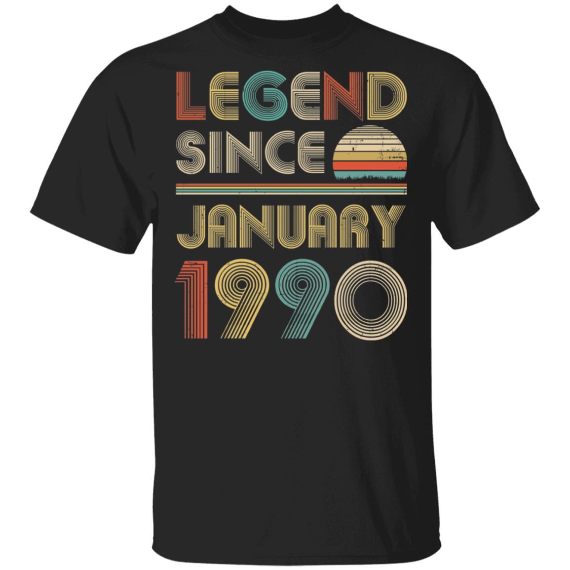 Legend Since January 1990 Vintage 32th Birthday Gifts