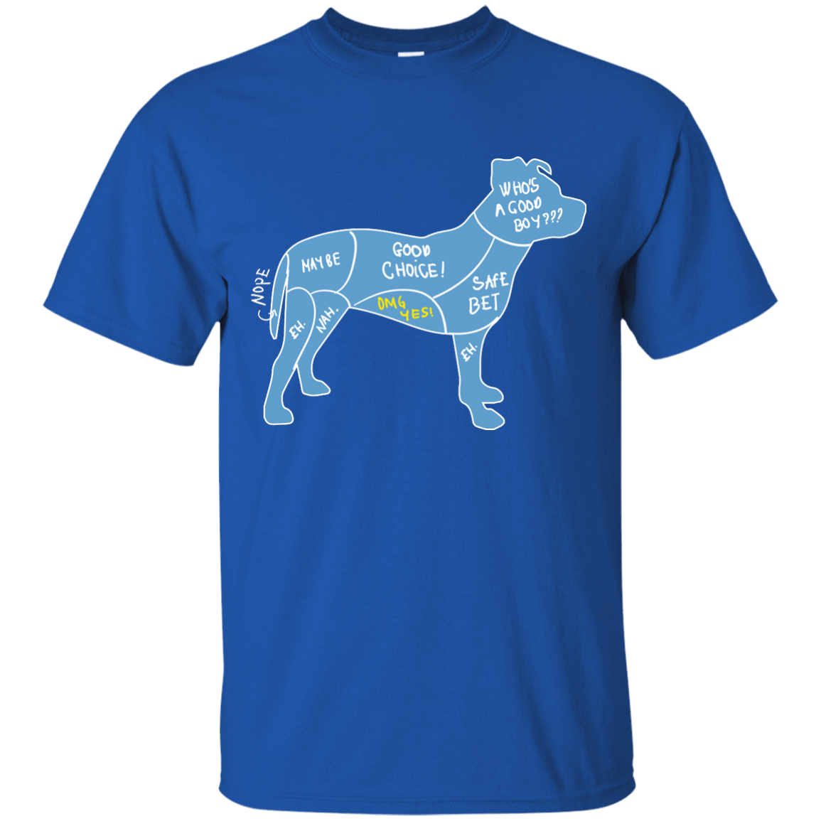 Proper Way To Pet A Dog Pitbull Lover-T-Shirt & Hoodie-Classic T-Shirt-Royal