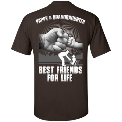 Pappy And Granddaughter Best Friends For Life-T-Shirt & Hoodie-Classic T-Shirt-Dark Chocolate