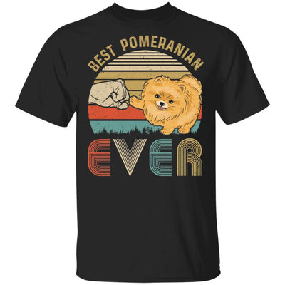Vintage Best Pomeranian Dad Ever Bump Fit Funny Dad Gifts-T-Shirt & Hoodie-Classic T-Shirt-Black