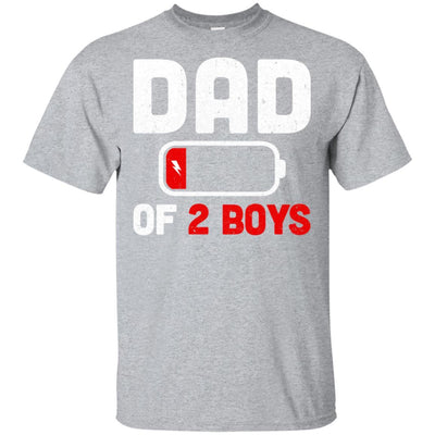 Funny Dad Of 2 Boys Fathers Day Gifts-T-Shirt & Hoodie-Classic T-Shirt-Sport Grey