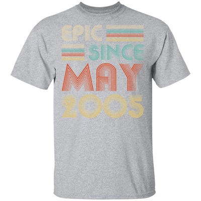 Epic Since May 2005 Vintage 16th Birthday Gifts-T-Shirt & Hoodie-Classic T-Shirt-Sport Grey