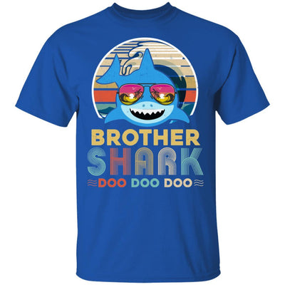 Retro Vintage Brother Shark Doo Doo Doo-T-Shirt & Hoodie-Classic T-Shirt-Royal
