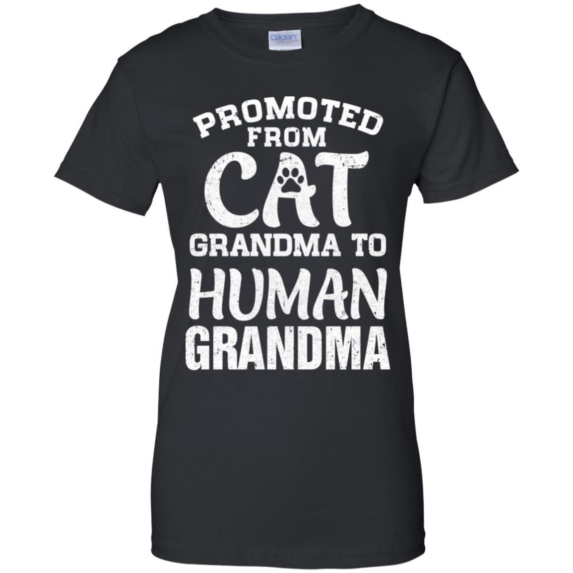 Promoted From Cat Grandma To Human Grandma Gifts