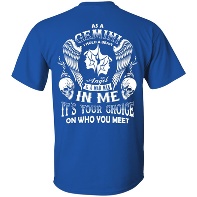 As A Gemini I Hold A Beast An Angel A Madman In Me-T-Shirt & Hoodie-Classic T-Shirt-Royal