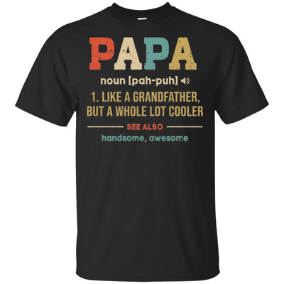 Vintage Papa Gifts Grandpa Definition Fathers Day-T-Shirt & Hoodie-Classic T-Shirt-Black