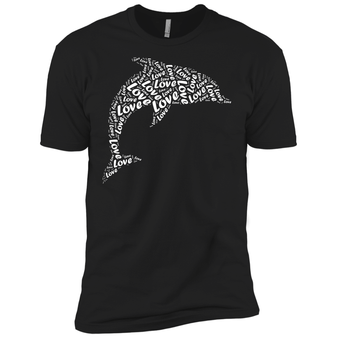 I Love Dolphin-T-Shirt & Hoodie-Premium T-Shirt-Black