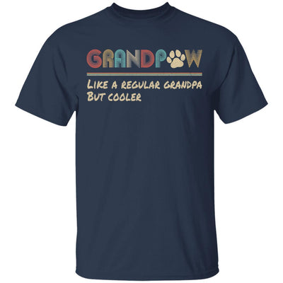 Grandpaw Like A Regular Grandpa But Cooler Funny Dog Lover-T-Shirt & Hoodie-Classic T-Shirt-Navy