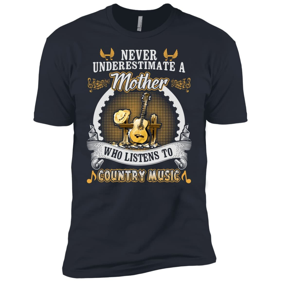 A Mother Listen To Country Music-T-Shirt & Hoodie-Premium T-Shirt-Indigo