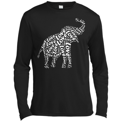 I Love Elephant-T-Shirt & Hoodie-Long Sleeve T-Shirt-Black