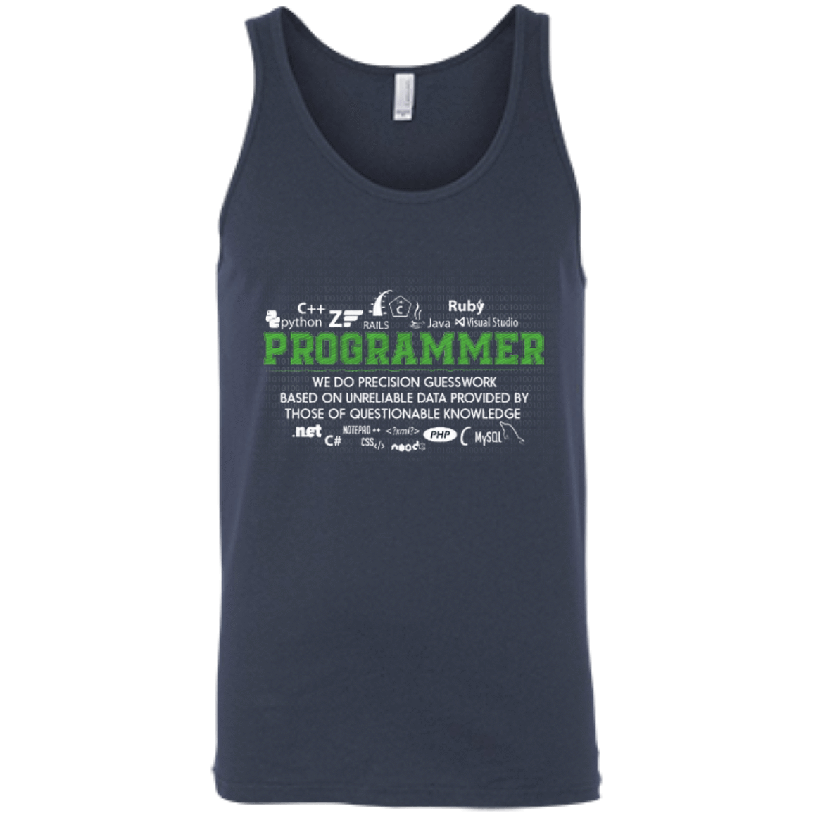 I'm A Programmer-T-Shirt & Hoodie-Unisex Tank-Navy