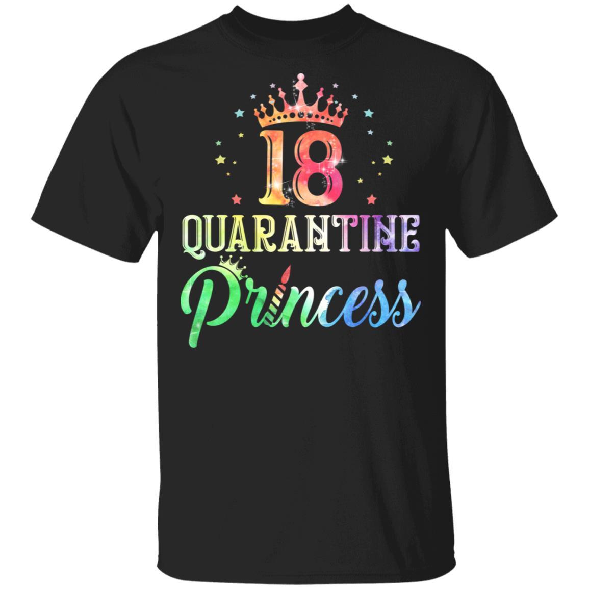 18 Quarantine Princess Happy Birthday-T-Shirt & Tank Top-Classic T-Shirt-Black