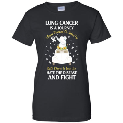 Lung Cancer Awareness Is A Journey-T-Shirt & Hoodie-Women's T-Shirt-Black