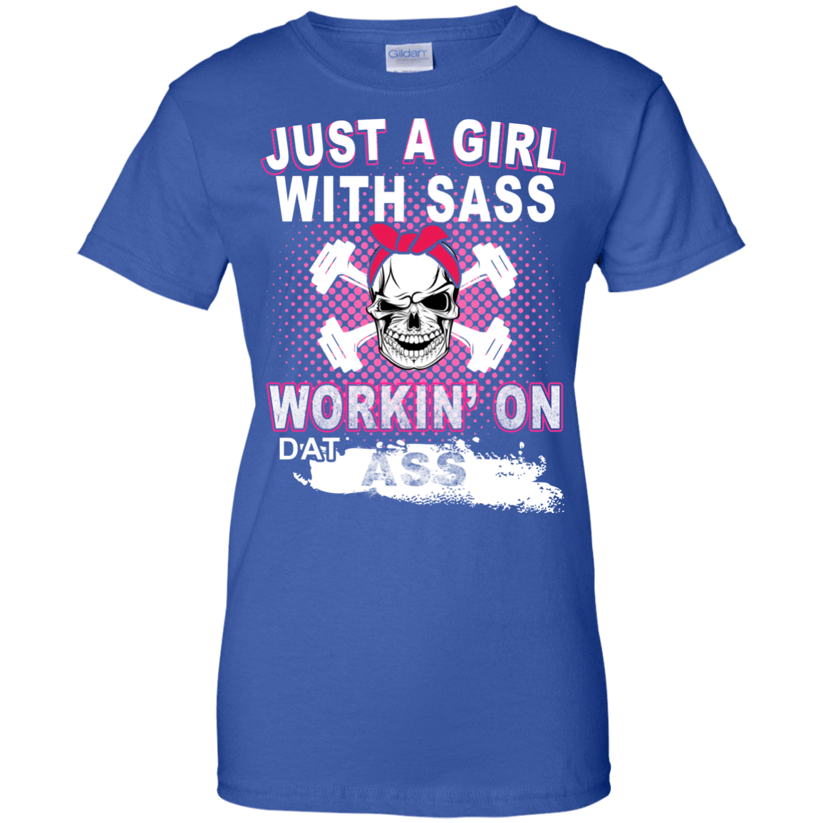 JUST A GIRL WITH SASS-T-Shirt & Hoodie-Women's T-Shirt-Royal