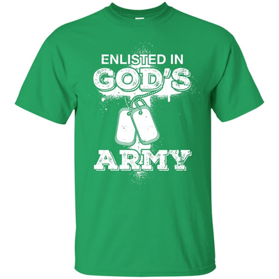 ENLISTED IN GOD'S ARMY-T-Shirt & Hoodie-Classic T-Shirt-Irish Green