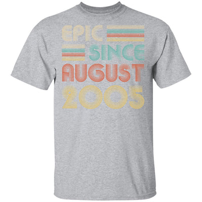 Epic Since August 2005 Vintage 16th Birthday Gifts-T-Shirt & Hoodie-Classic T-Shirt-Sport Grey