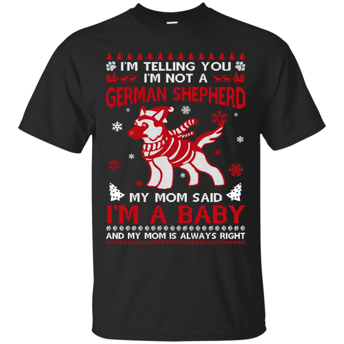 I'm Telling You I'm Not A German Shepherd-T-Shirt & Hoodie-Classic T-Shirt-Black