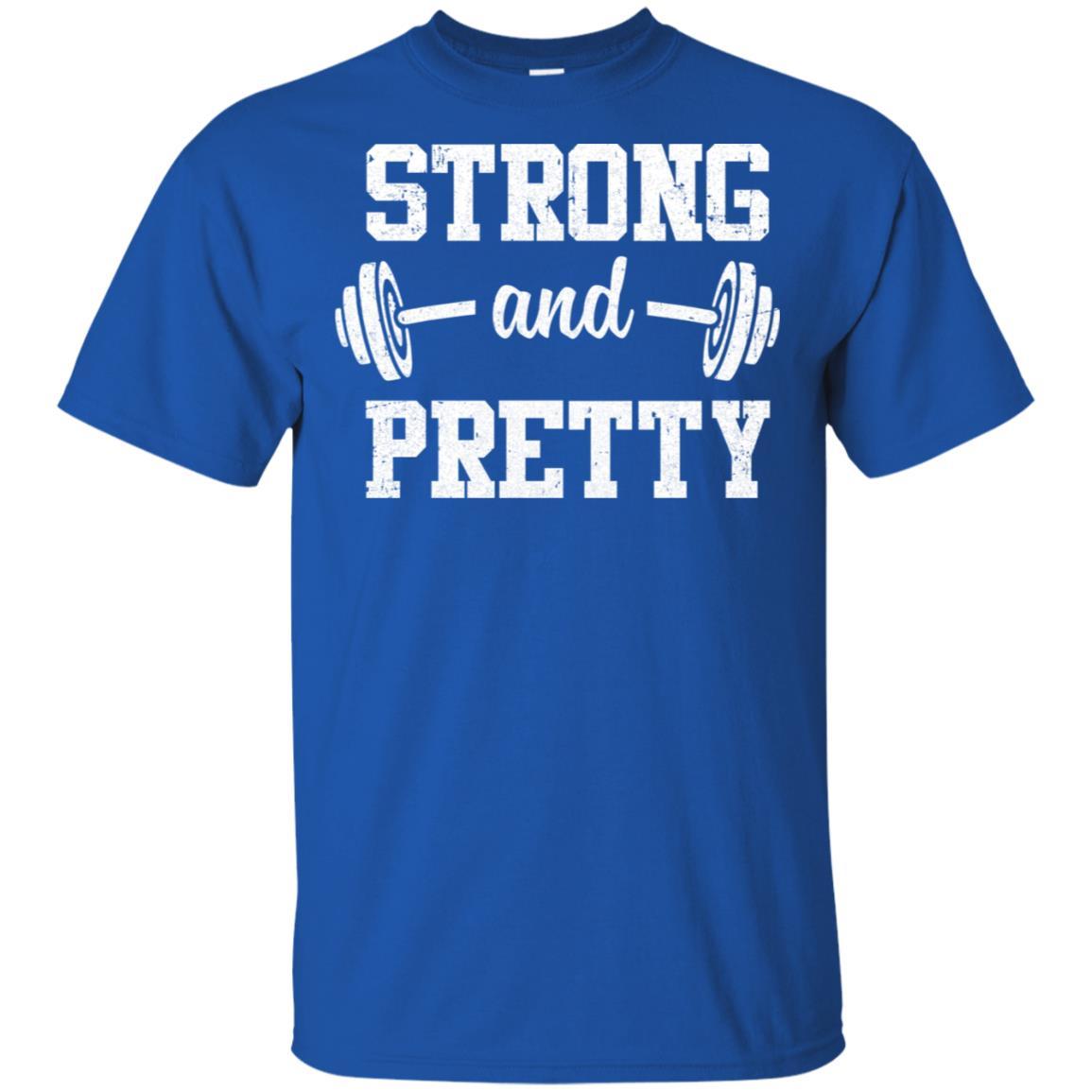 Strong And Pretty Funny Strongman Workout Gym Gift-T-Shirt & Tank Top-Classic T-Shirt-Royal