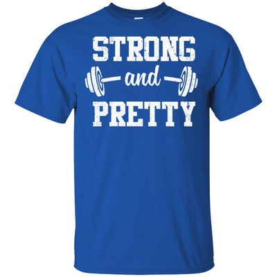 Strong And Pretty Funny Strongman Workout Gym Gift-T-Shirt & Tank Top-Classic T-Shirt-Royal