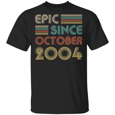Epic Since October 2004 Vintage 17th Birthday Gifts-T-Shirt & Hoodie-Classic T-Shirt-Black