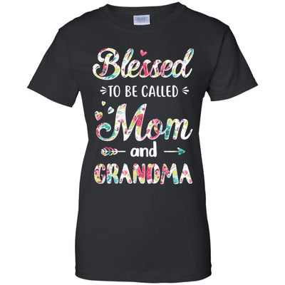 Mothers Day Gifts Blessed To Be Called Mom And Grandma-T-Shirt & Hoodie-Women's T-Shirt-Black