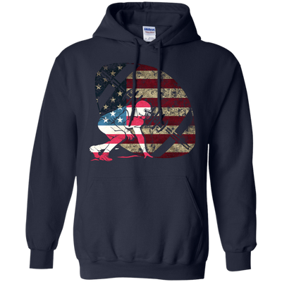 Tackle Football America Flag-T-Shirt & Hoodie-Pullover Hoodie-Navy