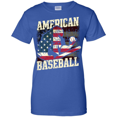 Badass Eagle American Baseball-T-Shirt & Hoodie-Women's T-Shirt-Royal