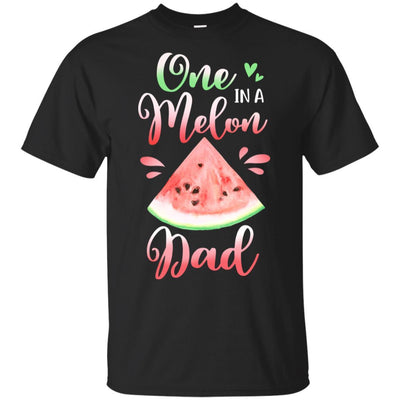 One In A Melon Dad Watermelon Birthday Fathers Day-T-Shirt & Hoodie-Classic T-Shirt-Black