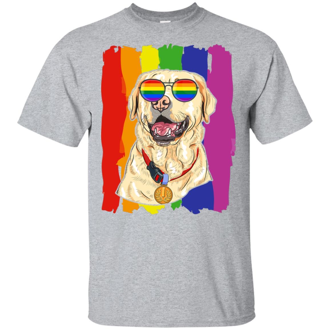 Funny Labrador LGBT LGBT Pride Gifts-T-Shirt & Hoodie-Classic T-Shirt-Sport Grey