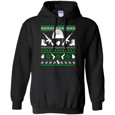 Soldier Christmas Sweater-T-Shirt & Hoodie-Pullover Hoodie-Black