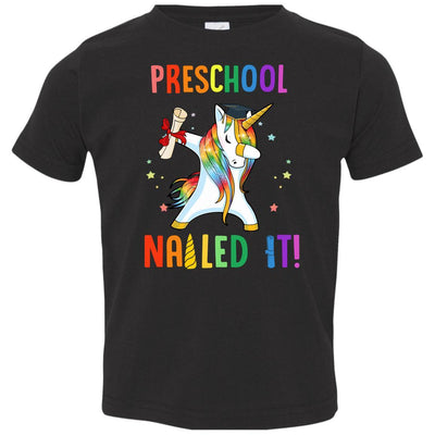 Dabbing Preschool Unicorn Nailed It Graduation Class Of 2021 Youth-Youth Shirt-Toddler T-Shirt-Black