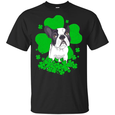 Bulldog St. Patrick's Day Clovers-T-Shirt & Hoodie-Classic T-Shirt-Black