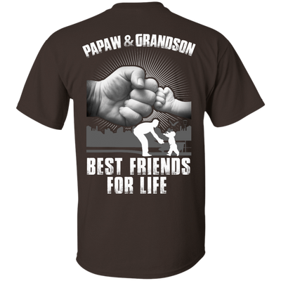 Papaw And Grandson Best Friends For Life-T-Shirt & Hoodie-Classic T-Shirt-Dark Chocolate