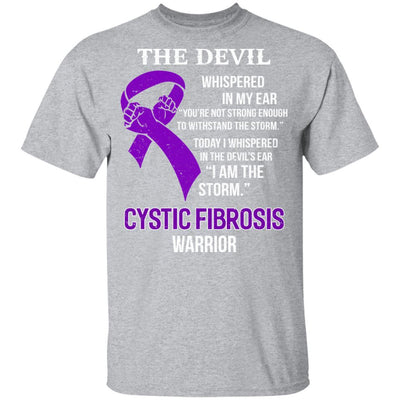 I Am The Storm Support Cystic Fibrosis Awareness Warrior Gift Youth-Youth Shirt-Youth T-Shirt-Sport Grey