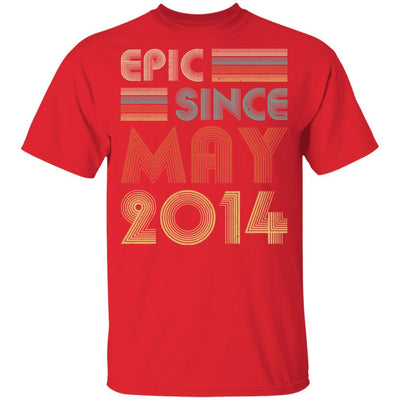Epic Since May 2014 Vintage 7th Birthday Gifts Youth-Youth Shirt-Youth T-Shirt-Red