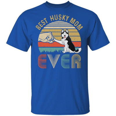 Vintage Best Husky Mom Ever Bump Fit Funny Mom Gifts-T-Shirt & Hoodie-Classic T-Shirt-Royal
