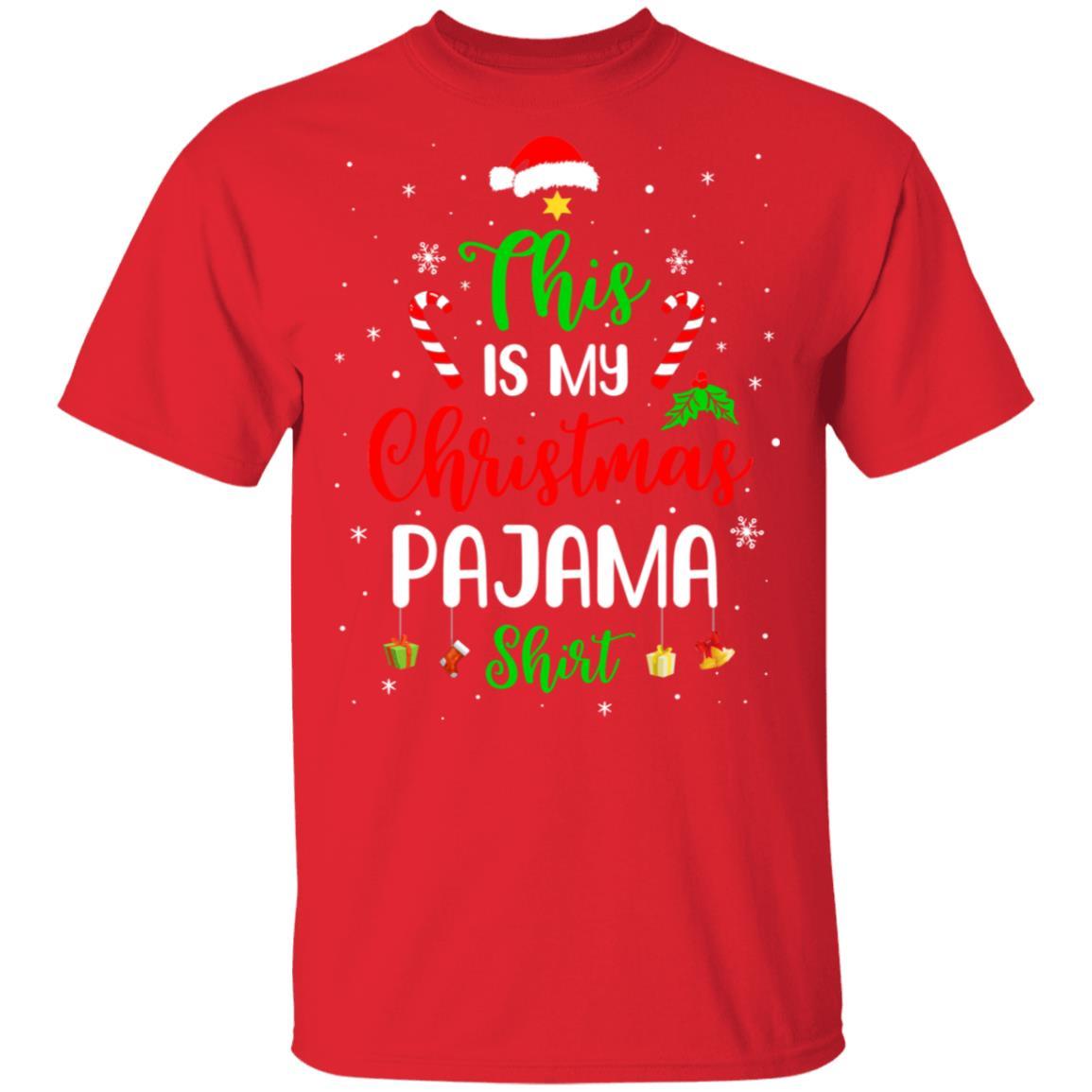 This Is My Christmas Pajama Funny Christmas-T-Shirt & Sweatshirt-Classic T-Shirt-Red