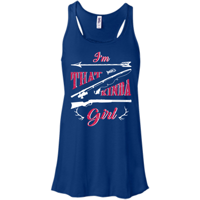 I'M THAT KINDA GIRL-T-Shirt & Hoodie-Women's Flowy Racerback Tank-True Royal