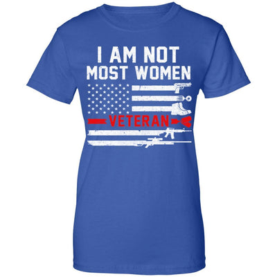 I Am Not Most Women Army Soldier Veteran-T-Shirt & Hoodie-Women's T-Shirt-Royal