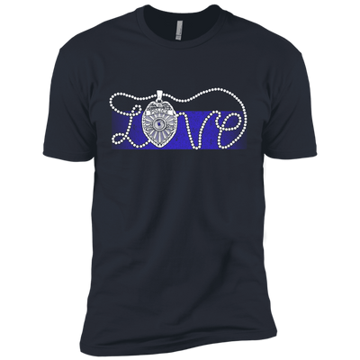 Love Thin Blue Line-T-Shirt & Hoodie-Premium T-Shirt-Indigo