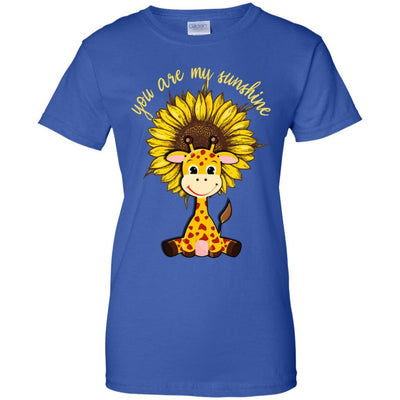 You Are My Little Sunshine Sunflower Giraffe-T-Shirt & Hoodie-Women's T-Shirt-Royal