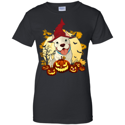 Pitbull Halloween Pumpkin-T-Shirt & Hoodie-Women's T-Shirt-Black