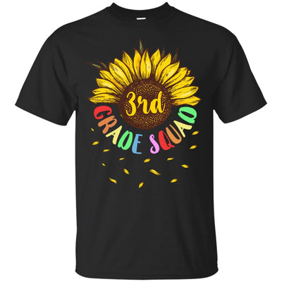 Sunflower 3rd Grade Squad First Grade Teacher-T-Shirt & Hoodie-Classic T-Shirt-Black