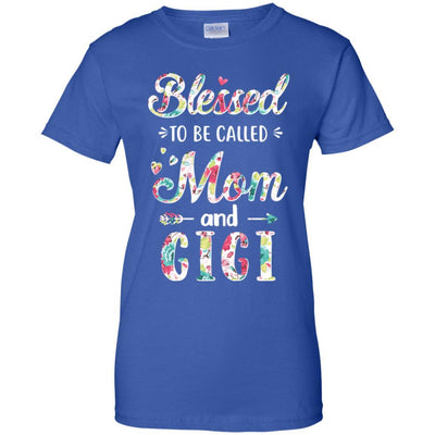 Mothers Day Gifts Blessed To Be Called Mom And Gigi-T-Shirt & Hoodie-Women's T-Shirt-Royal
