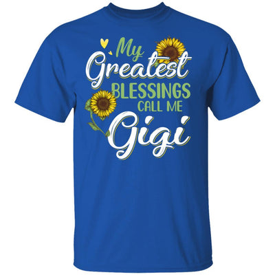 My Greatest Blessings Call Me Gigi Sunflower Gifts-T-Shirt & Hoodie-Classic T-Shirt-Royal