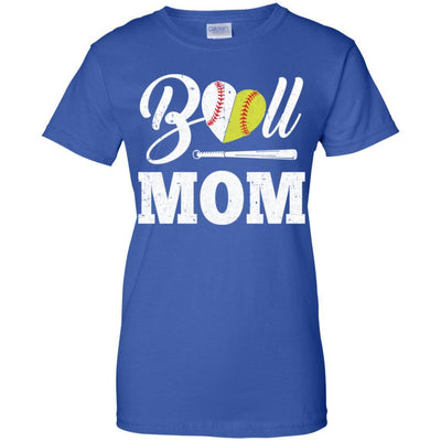 Funny Ball Mom Softball Baseball Mothers Day Gifts-T-Shirt & Tank Top-Women's T-Shirt-Royal